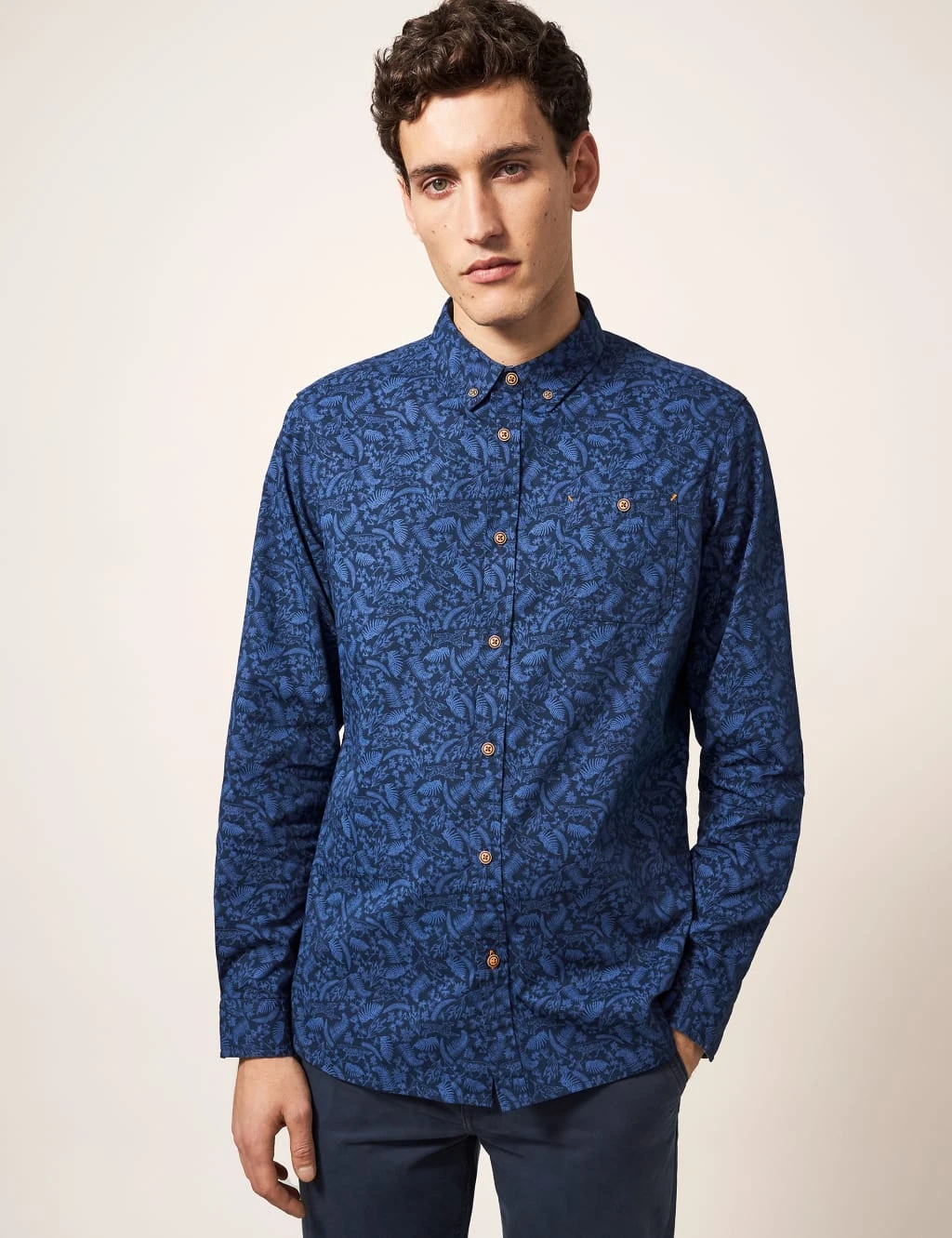 WHITE STUFF Pure Cotton Dog Print Shirt 1 WHITE STUFF Pure Cotton Dog Print Shirt