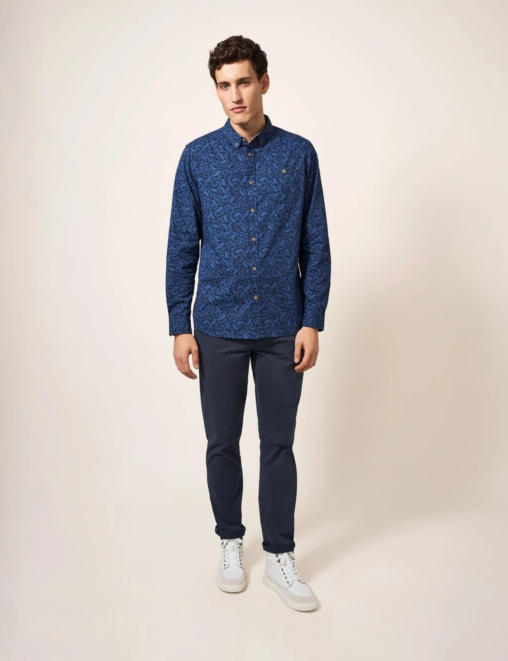 WHITE STUFF Pure Cotton Dog Print Shirt 4 WHITE STUFF Pure Cotton Dog Print Shirt - Image 4