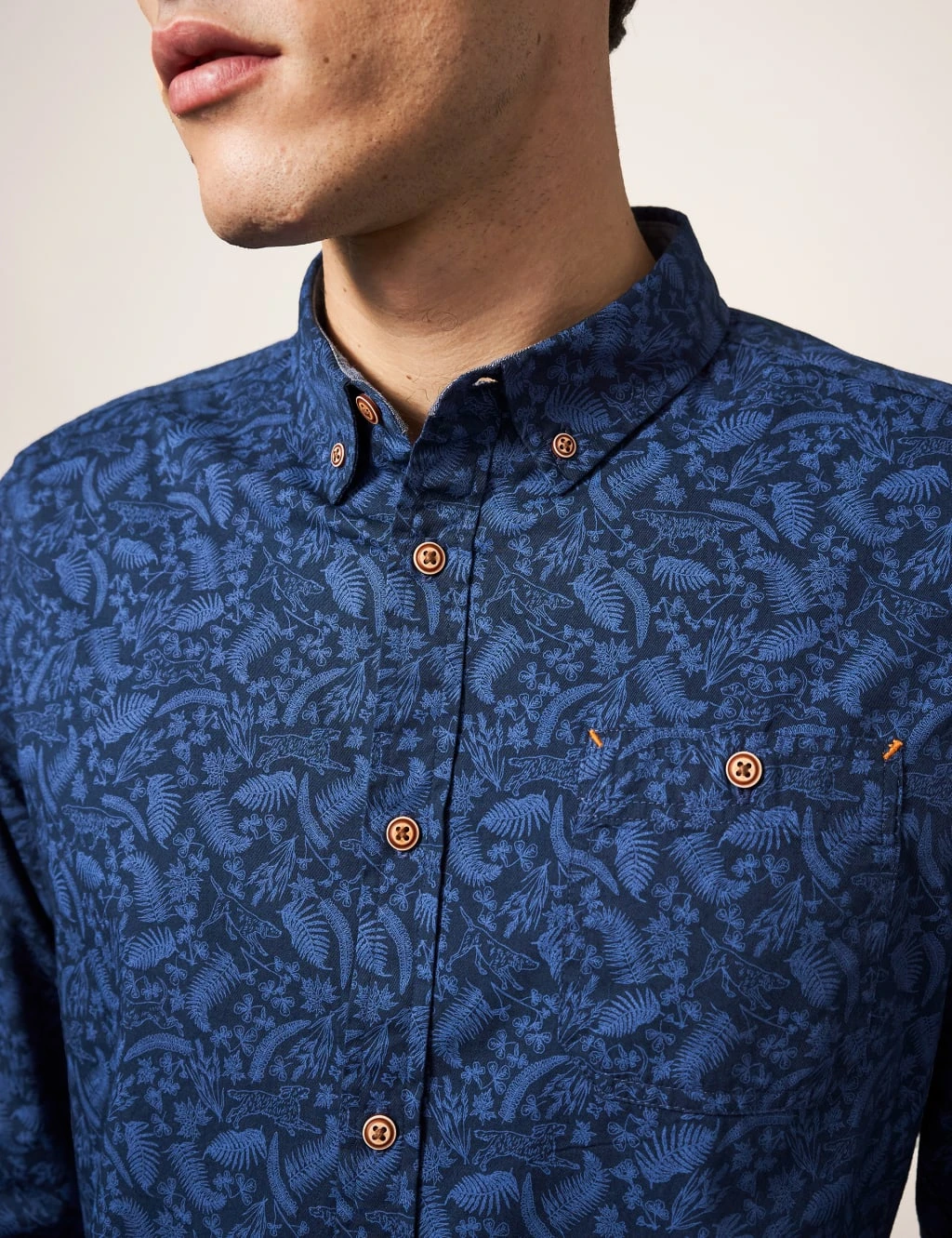 WHITE STUFF Pure Cotton Dog Print Shirt 5 WHITE STUFF Pure Cotton Dog Print Shirt - Image 5