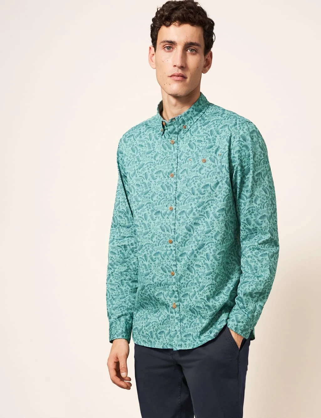 WHITE STUFF Pure Cotton Printed Shirt 1 WHITE STUFF Pure Cotton Printed Shirt