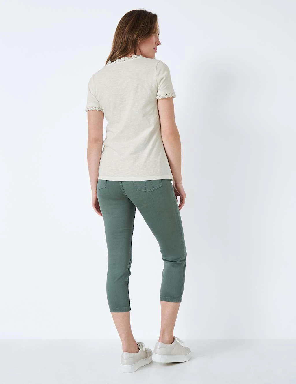 Pure Cotton Embroidered V-Neck Blouse 4 Pure Cotton Embroidered V-Neck Blouse - Image 4