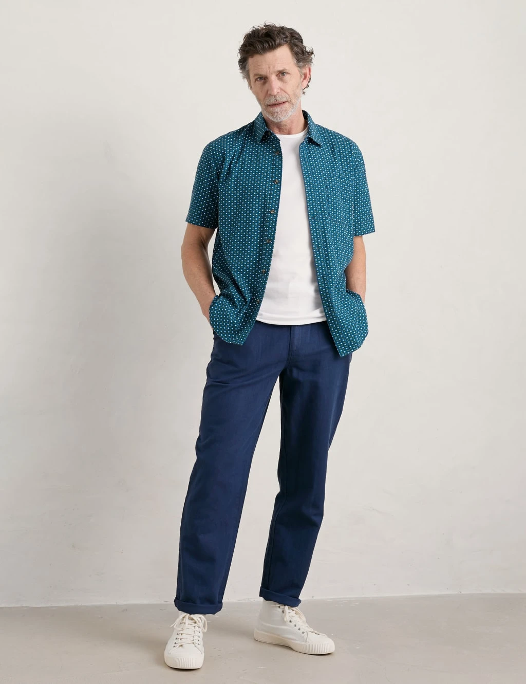 Organic Cotton Geometric Print Shirt 1 Organic Cotton Geometric Print Shirt