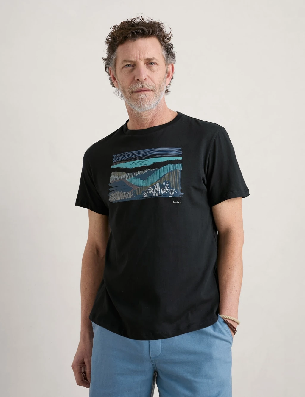 Organic Cotton Coast Print T-Shirt 3 Organic Cotton Coast Print T-Shirt - Image 3