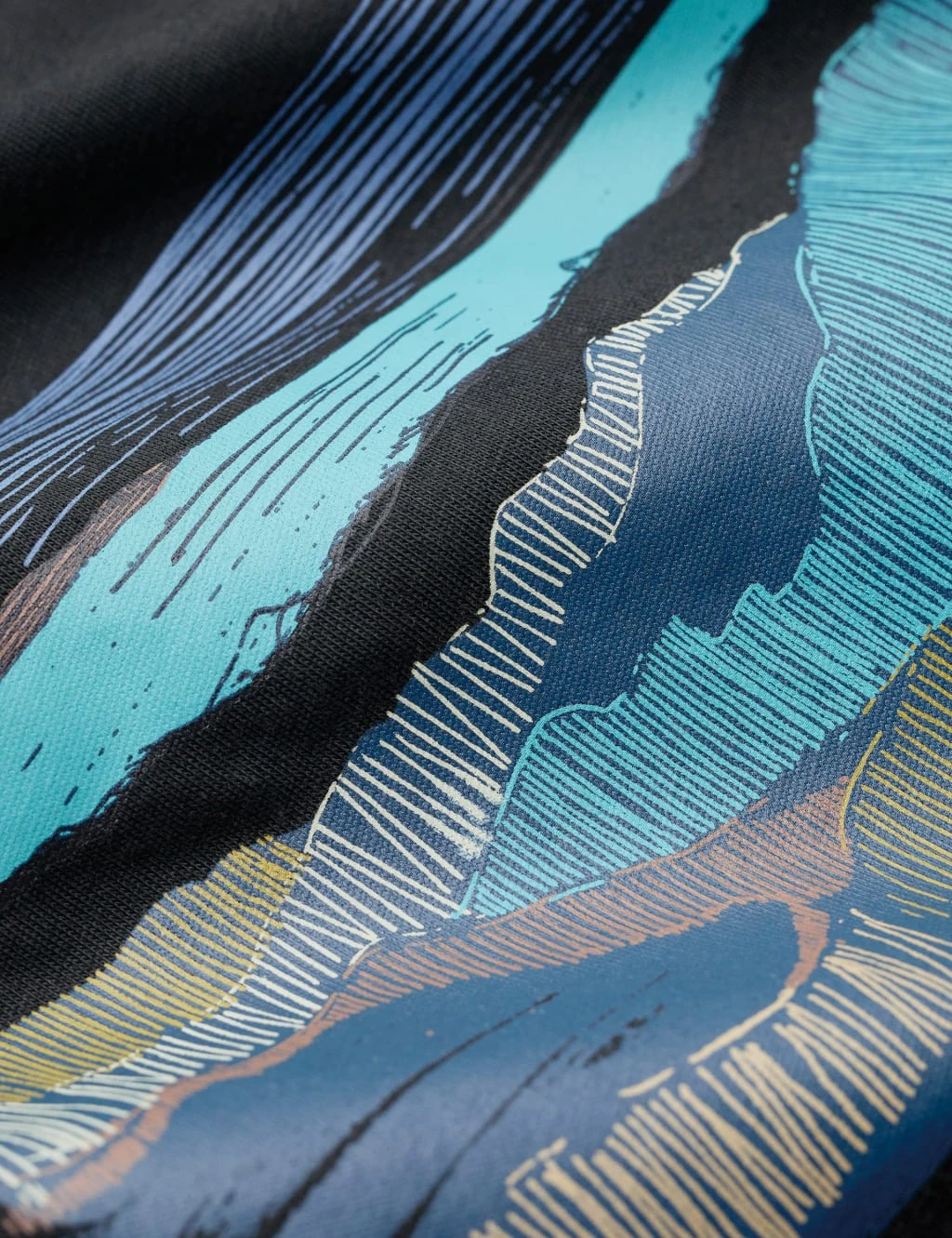 Organic Cotton Coast Print T-Shirt 5 Organic Cotton Coast Print T-Shirt - Image 5