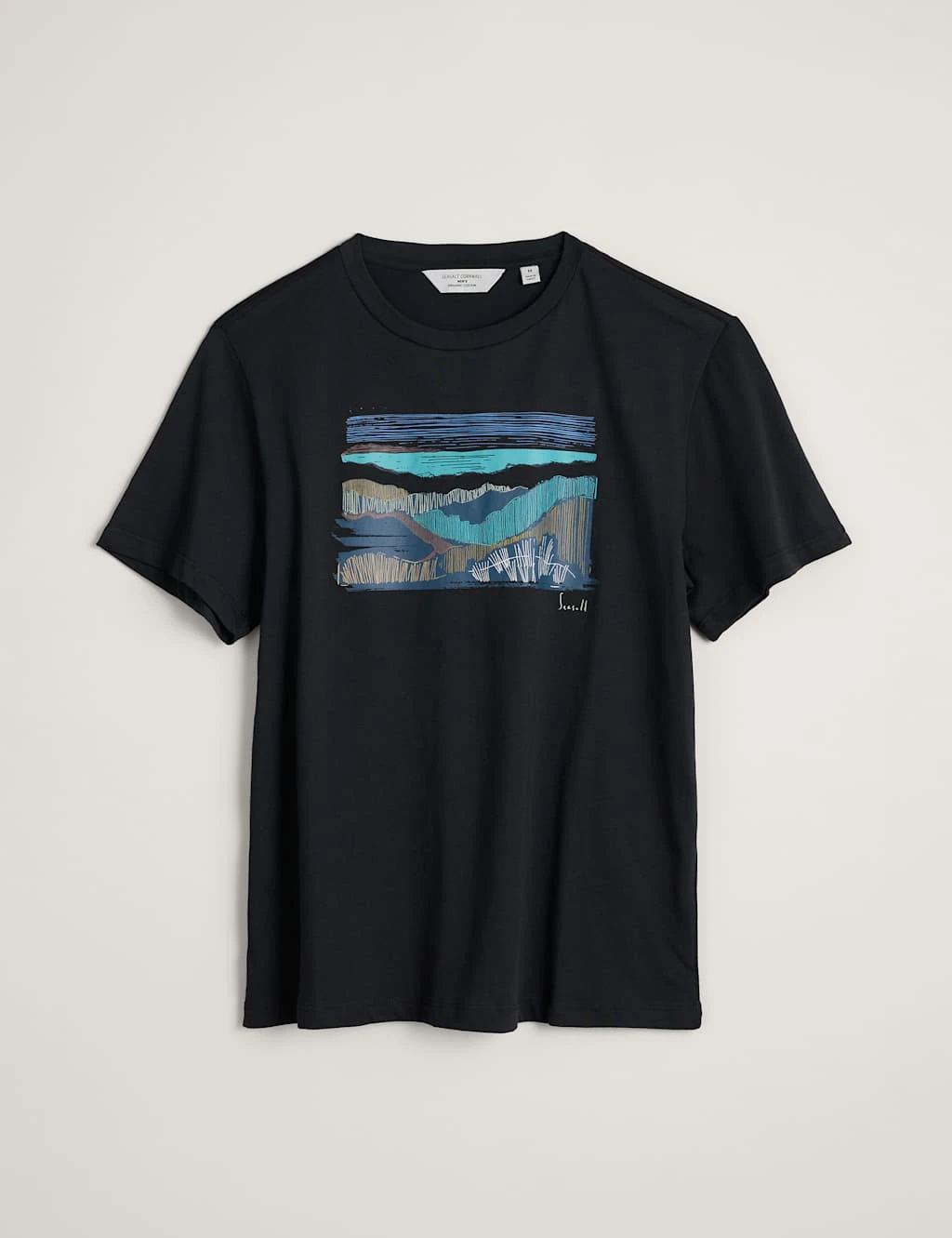 Organic Cotton Coast Print T-Shirt 2 Organic Cotton Coast Print T-Shirt - Image 2