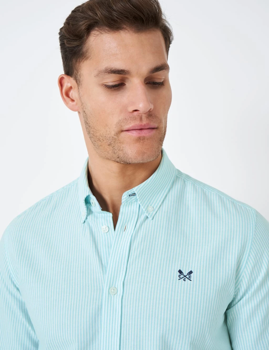 Slim Fit Pure Cotton Striped Oxford Shirt 3 Slim Fit Pure Cotton Striped Oxford Shirt - Image 3