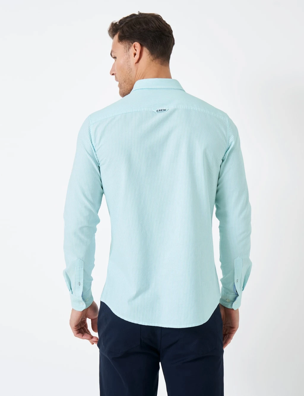 Slim Fit Pure Cotton Striped Oxford Shirt 4 Slim Fit Pure Cotton Striped Oxford Shirt - Image 4