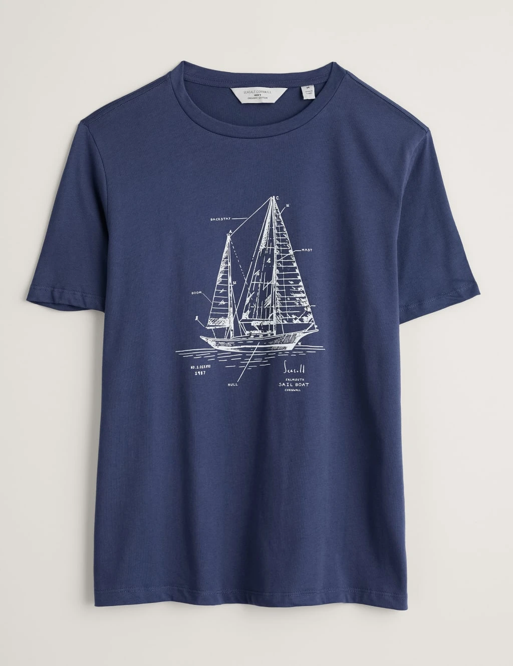 Organic Cotton Sailing Boat Graphic T-Shirt 2 Organic Cotton Sailing Boat Graphic T-Shirt - Image 2