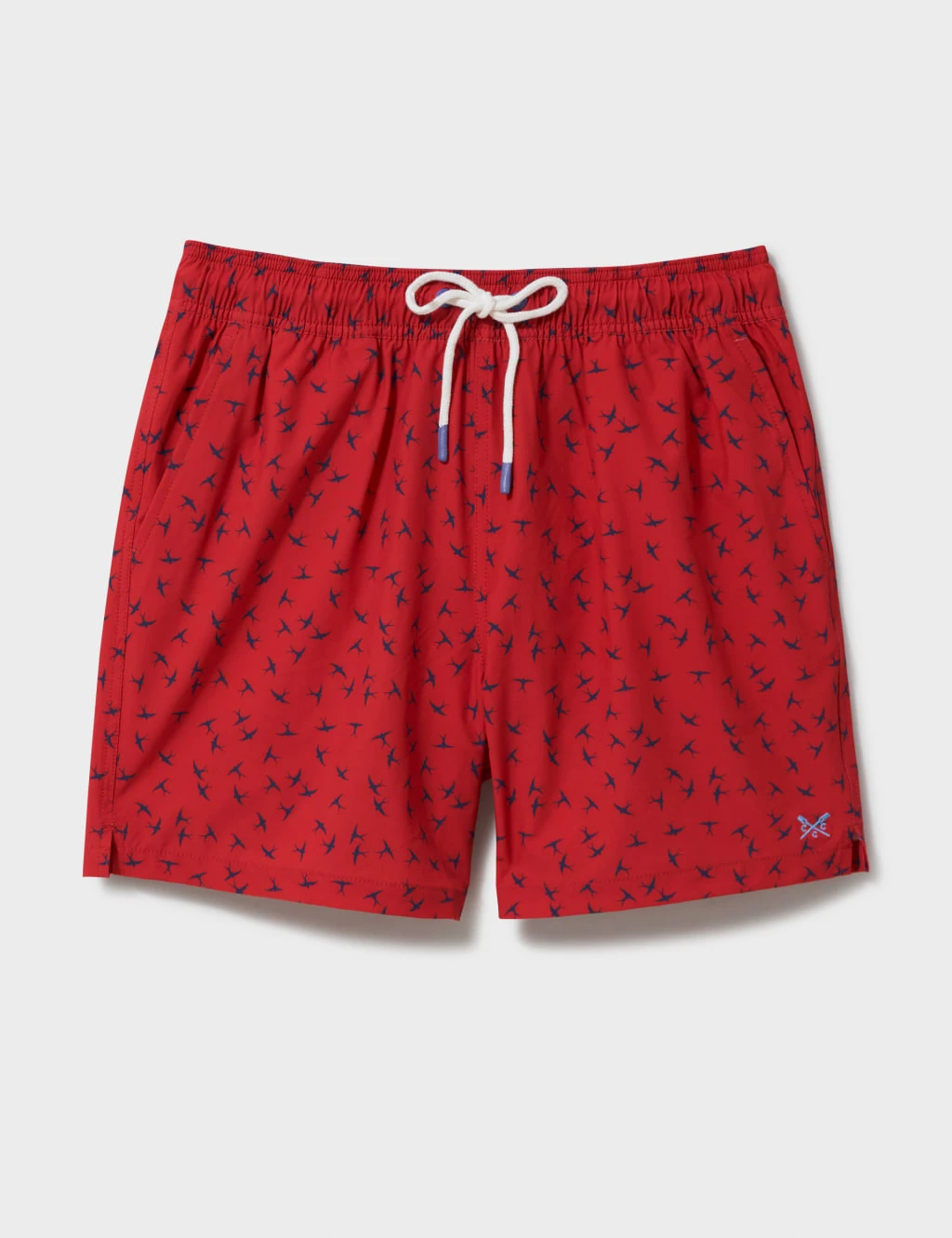 Pocketed Swallow Print Swim Shorts 2 Pocketed Swallow Print Swim Shorts - Image 2