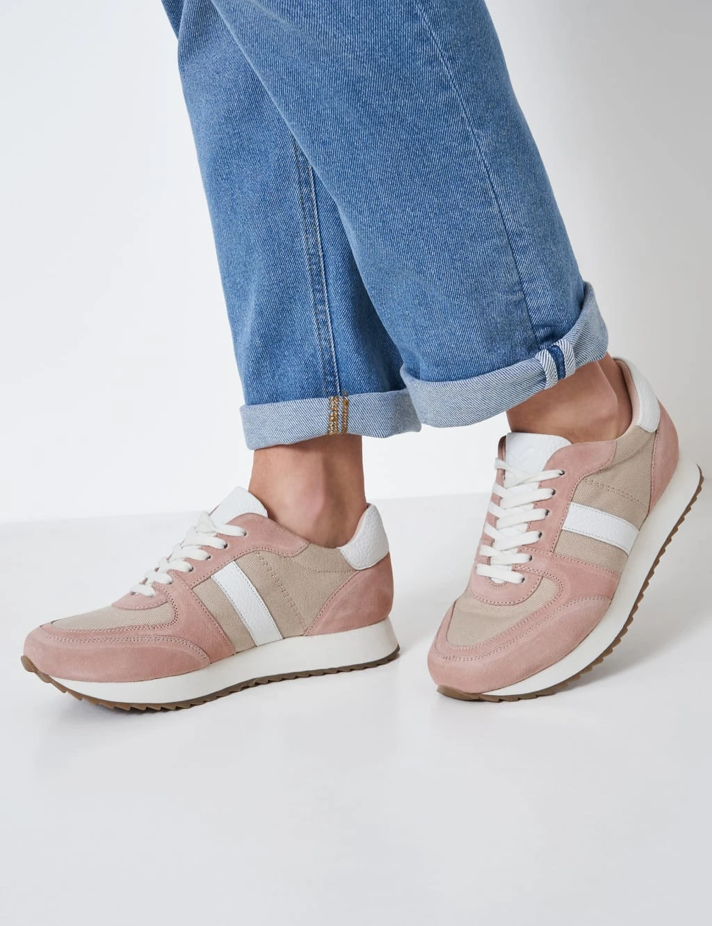 Lace Up Colour Block Trainers 1 Lace Up Colour Block Trainers