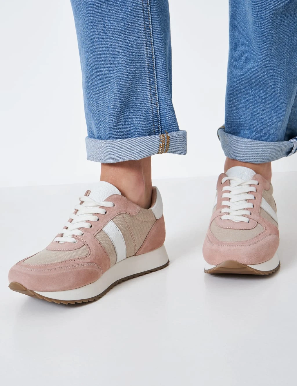 Lace Up Colour Block Trainers 2 Lace Up Colour Block Trainers - Image 2