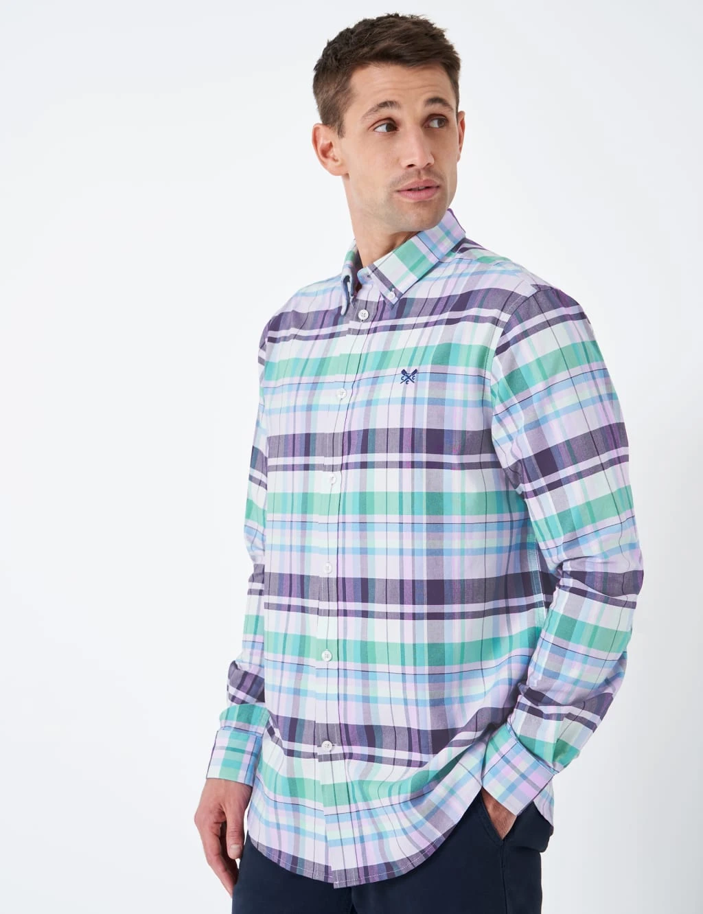 Pure Cotton Flannel Check Oxford Shirt 5 Pure Cotton Flannel Check Oxford Shirt - Image 5