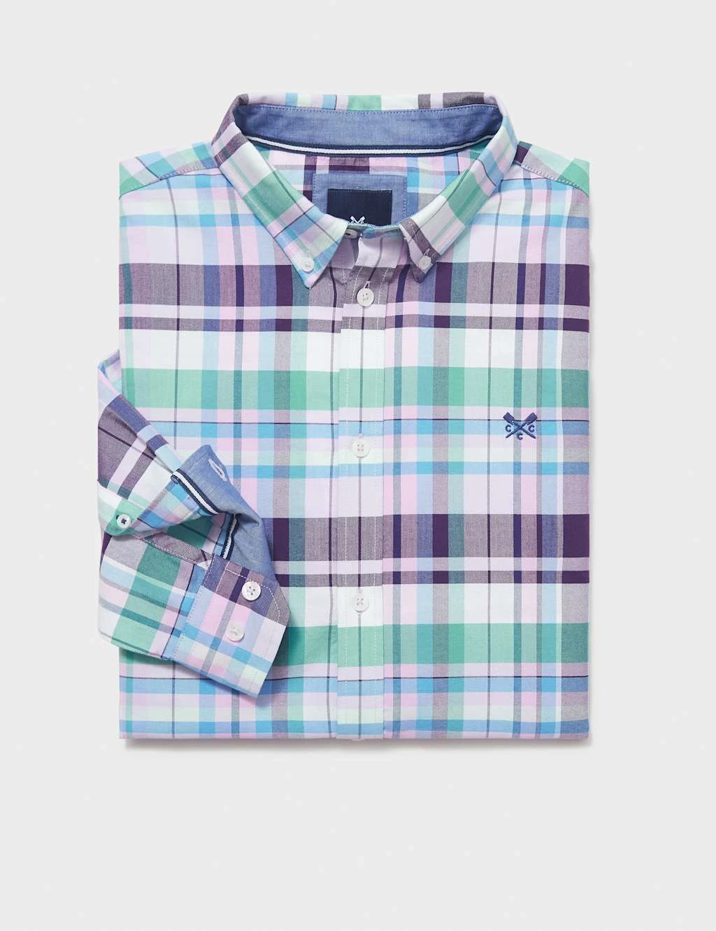 Pure Cotton Flannel Check Oxford Shirt 2 Pure Cotton Flannel Check Oxford Shirt - Image 2