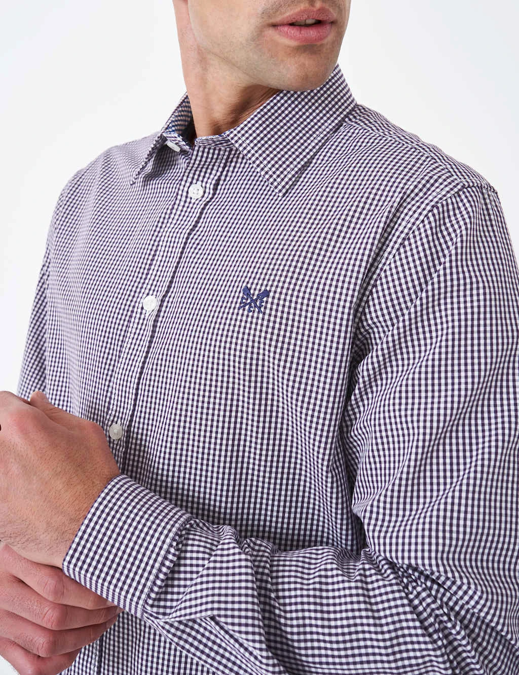 Regular Fit Pure Cotton Check Dress Shirt 6 Regular Fit Pure Cotton Check Dress Shirt - Image 6