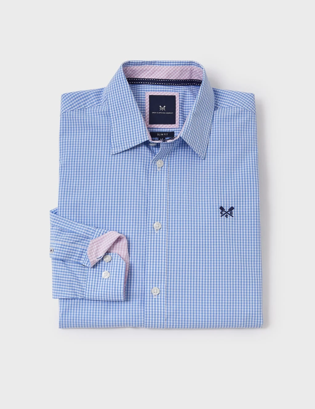 Slim Fit Pure Cotton Check Poplin Shirt 2 Slim Fit Pure Cotton Check Poplin Shirt - Image 2