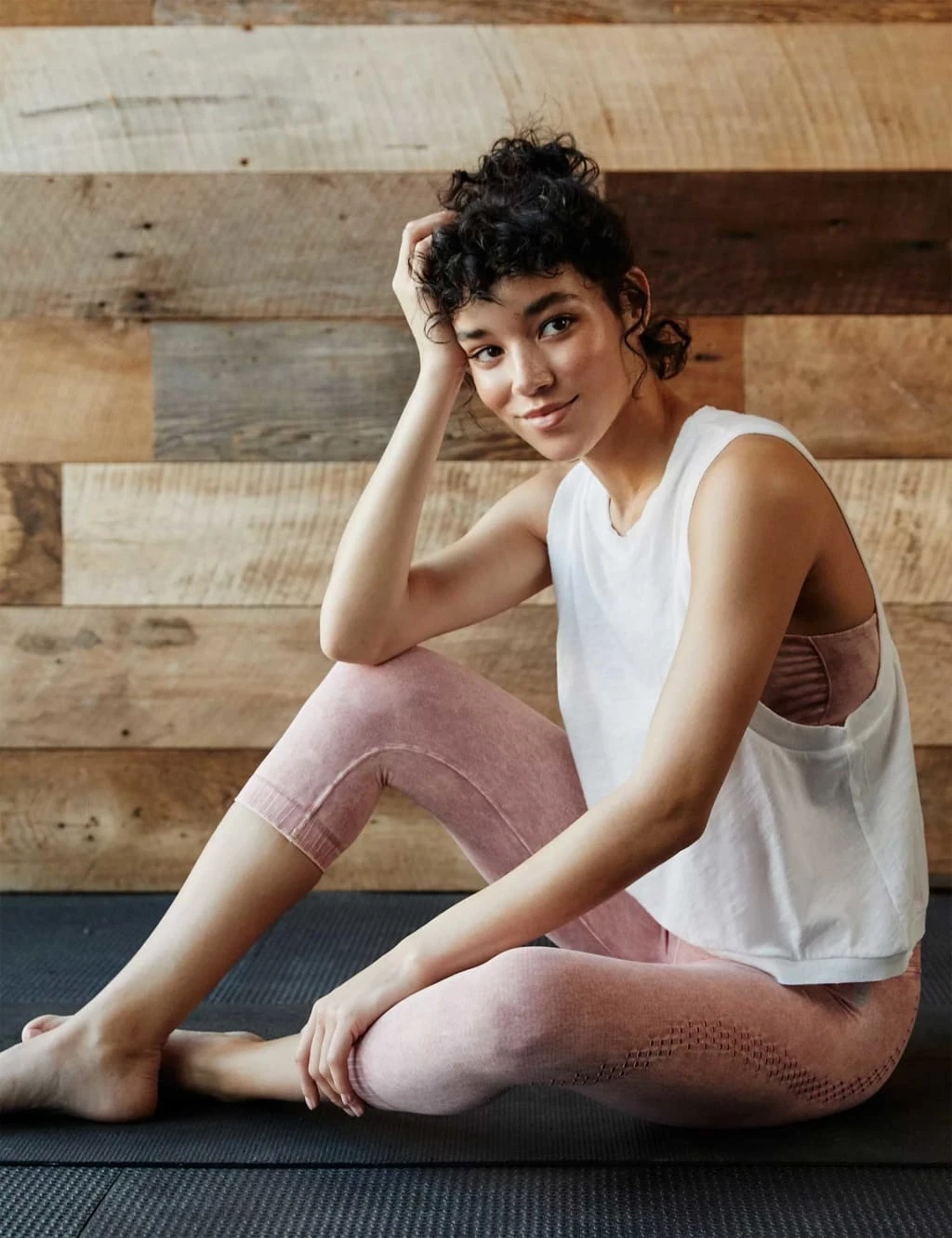 Love Cotton Rich Crew Neck Crop Vest Top 4 Love Cotton Rich Crew Neck Crop Vest Top - Image 4