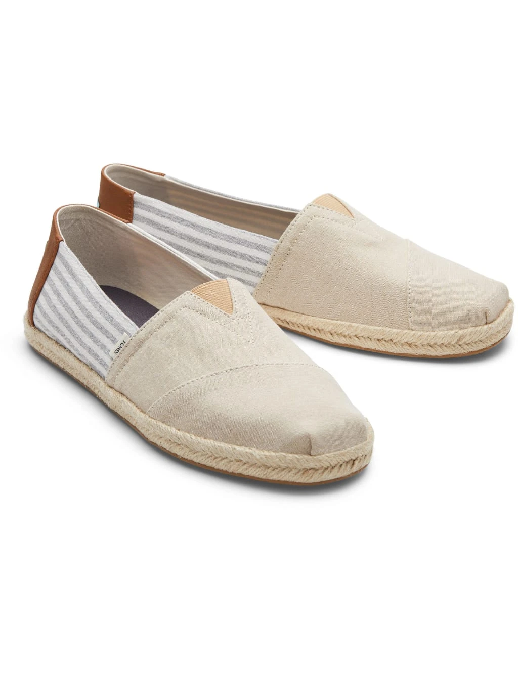 Toms Canvas Striped Espadrilles 2 Toms Canvas Striped Espadrilles - Image 2