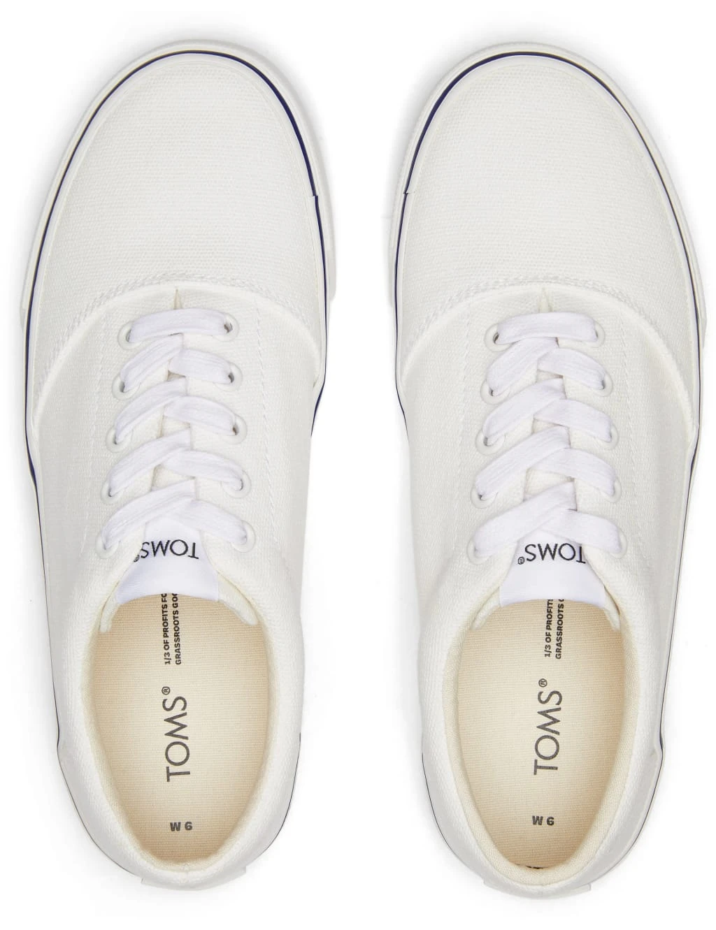 Toms Canvas Lace Up Trainers 4 Toms Canvas Lace Up Trainers - Image 4