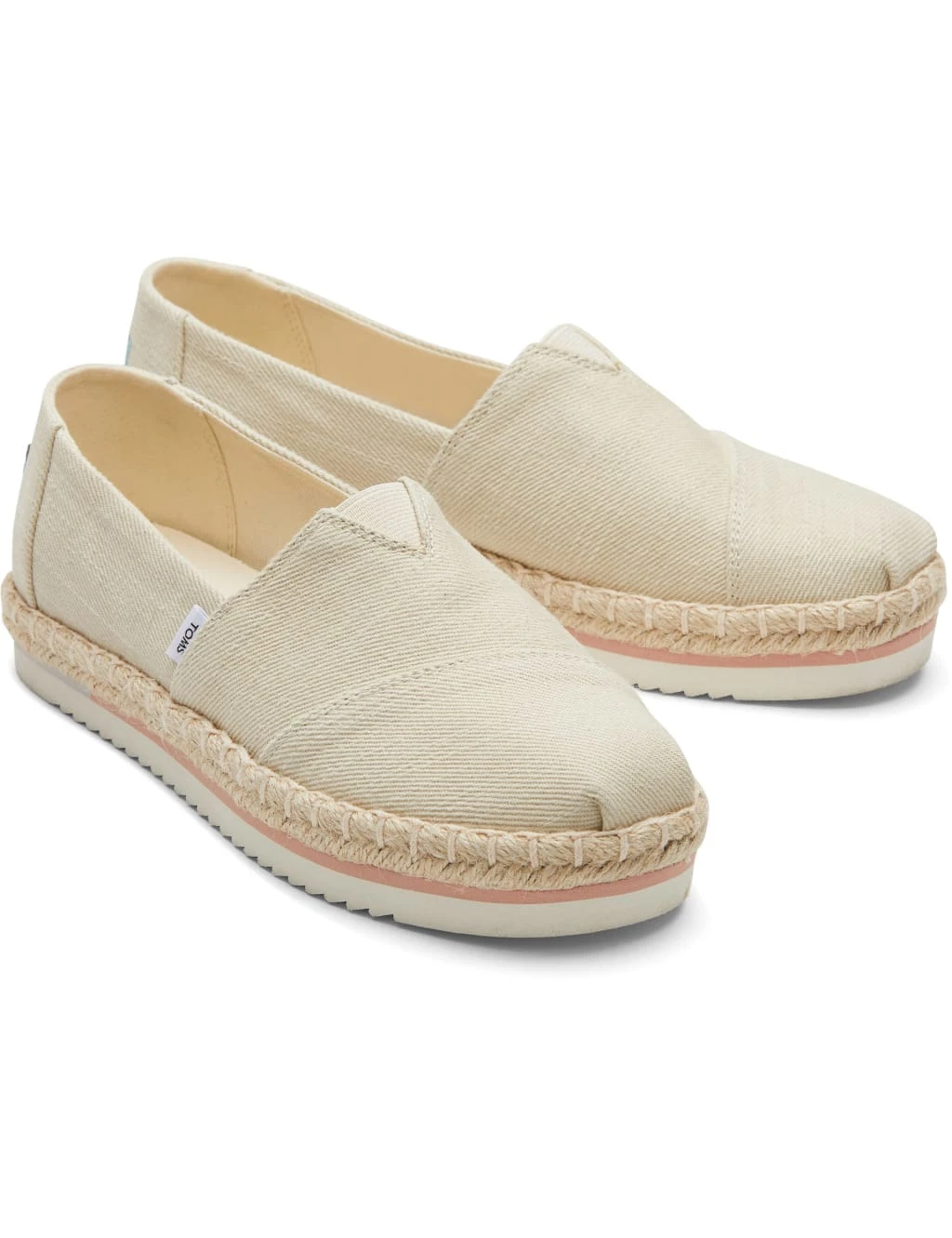Toms Canvas Flatform Espadrilles 3 Toms Canvas Flatform Espadrilles - Image 3