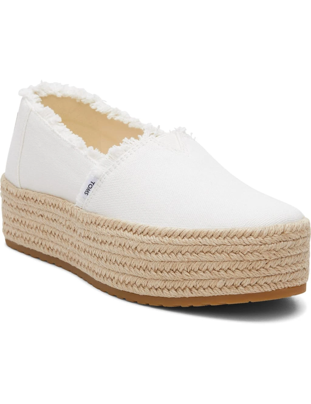 Toms Canvas Flatform Espadrilles 2 Toms Canvas Flatform Espadrilles - Image 2