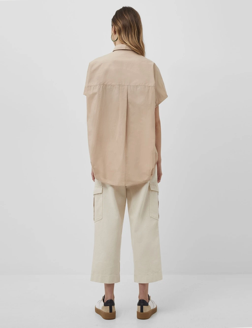 French Connection Pure Cotton Collared Short Sleeve Shirt 3 French Connection Pure Cotton Collared Short Sleeve Shirt - Image 3