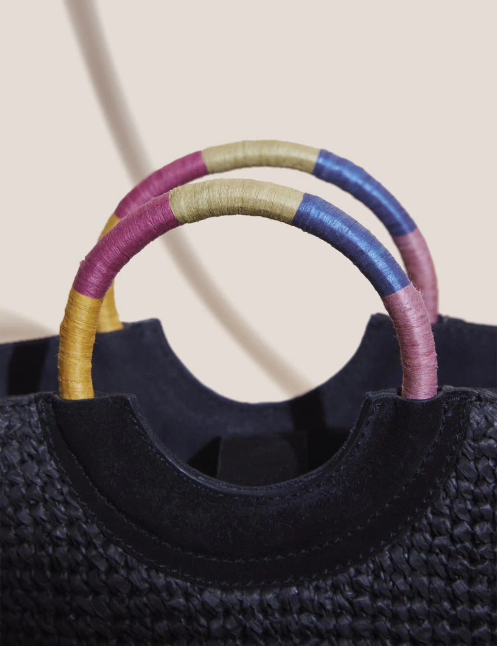 WHITE STUFF Straw Leather Cross Body Bag 3 WHITE STUFF Straw Leather Cross Body Bag - Image 3