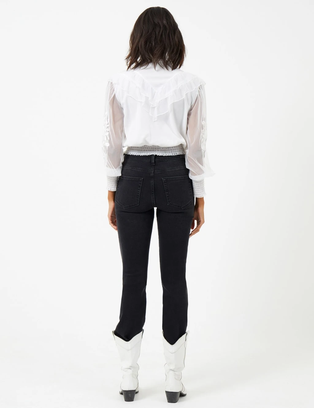 French Connection Embroidered Crew Neck Relaxed Blouse 4 French Connection Embroidered Crew Neck Relaxed Blouse - Image 4