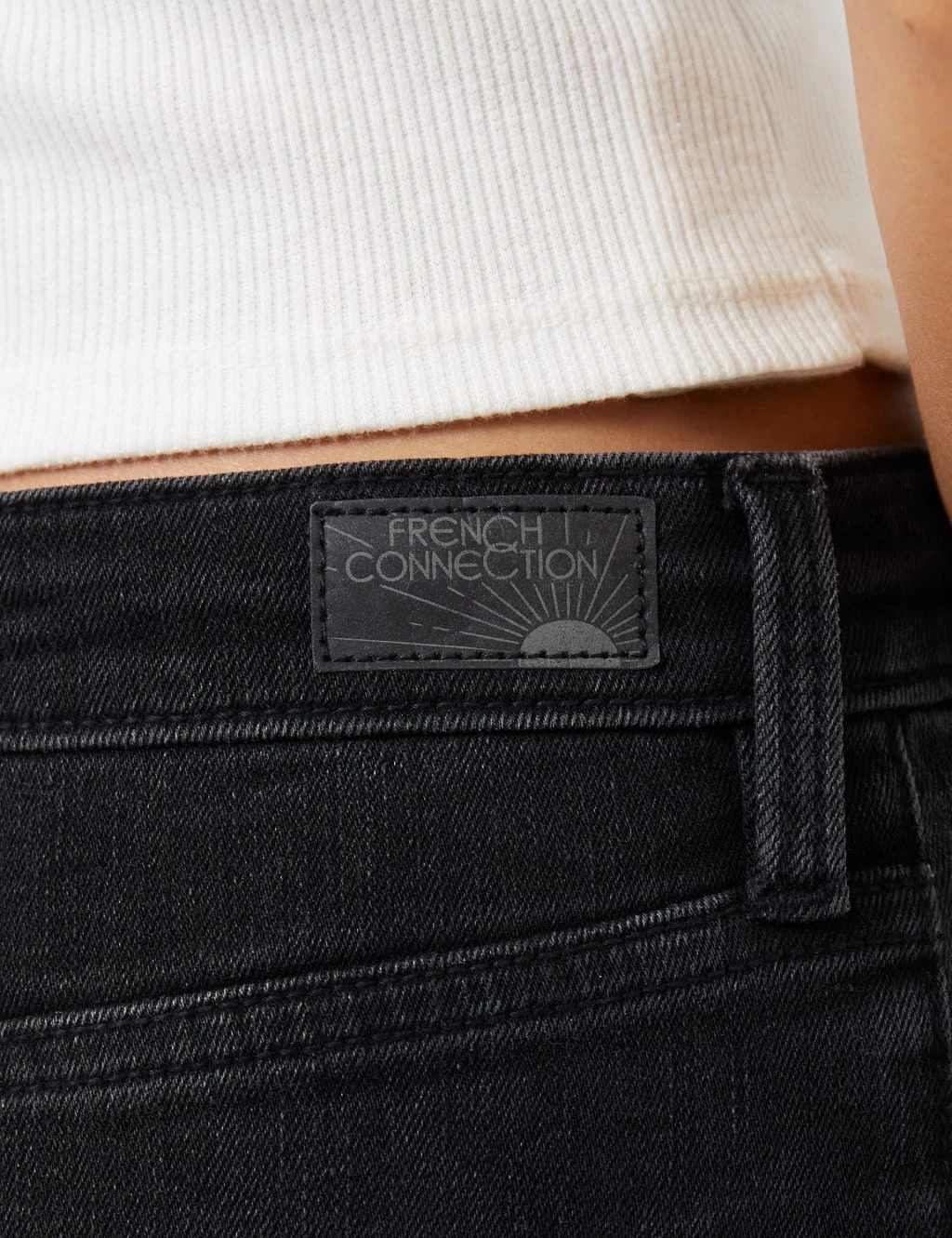 French Connection High Waisted Slim Straight Leg Jeans 4 French Connection High Waisted Slim Straight Leg Jeans - Image 4