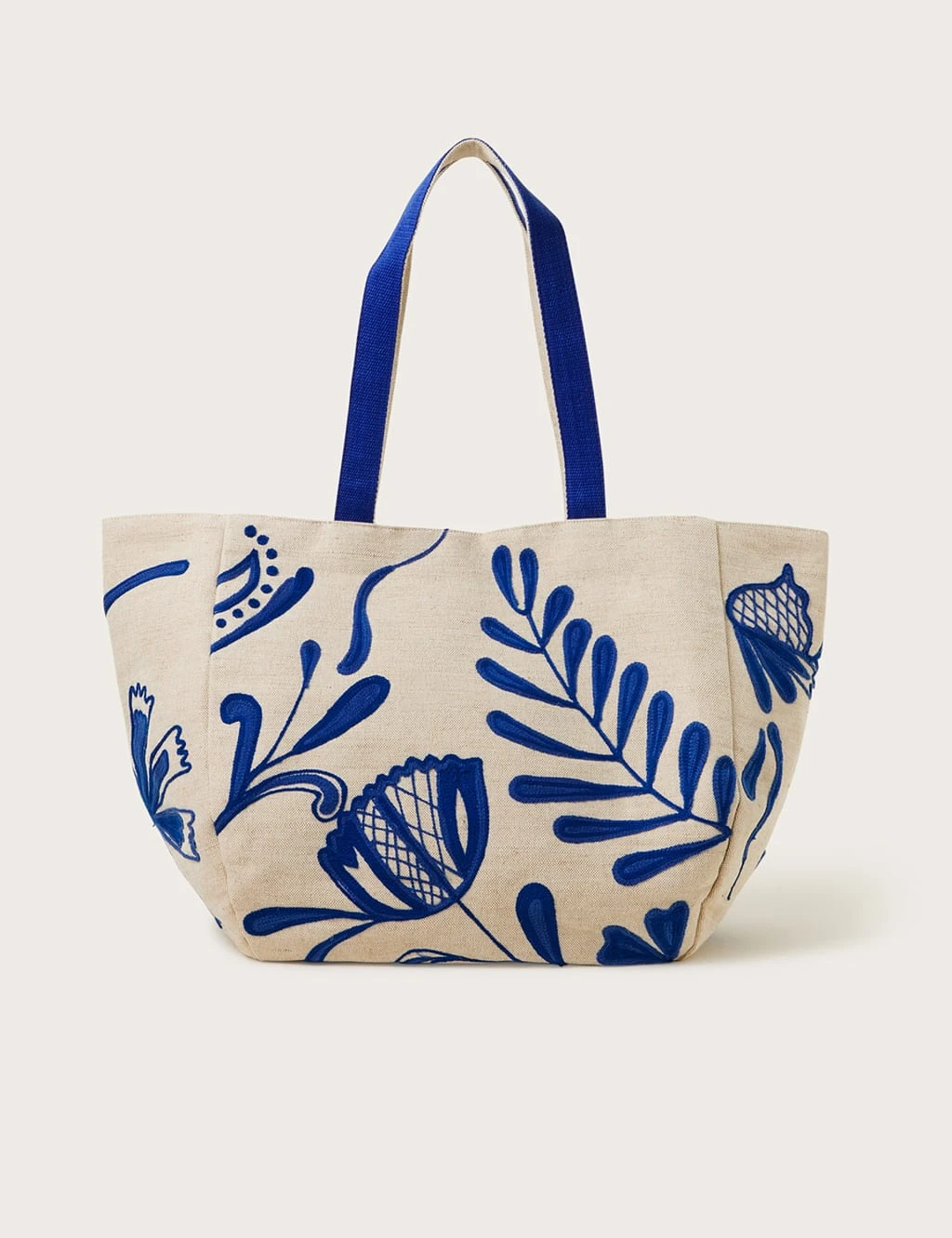 MONSOON Cotton Blend Tote Bag 1 MONSOON Cotton Blend Tote Bag