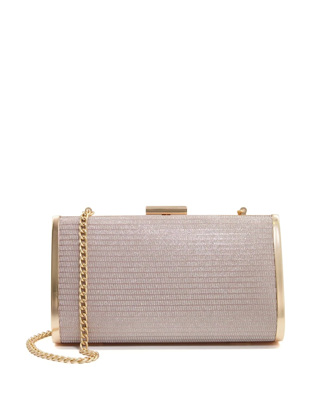 Dune London Metallic Chain Strap Clutch Bag 1 Dune London Metallic Chain Strap Clutch Bag
