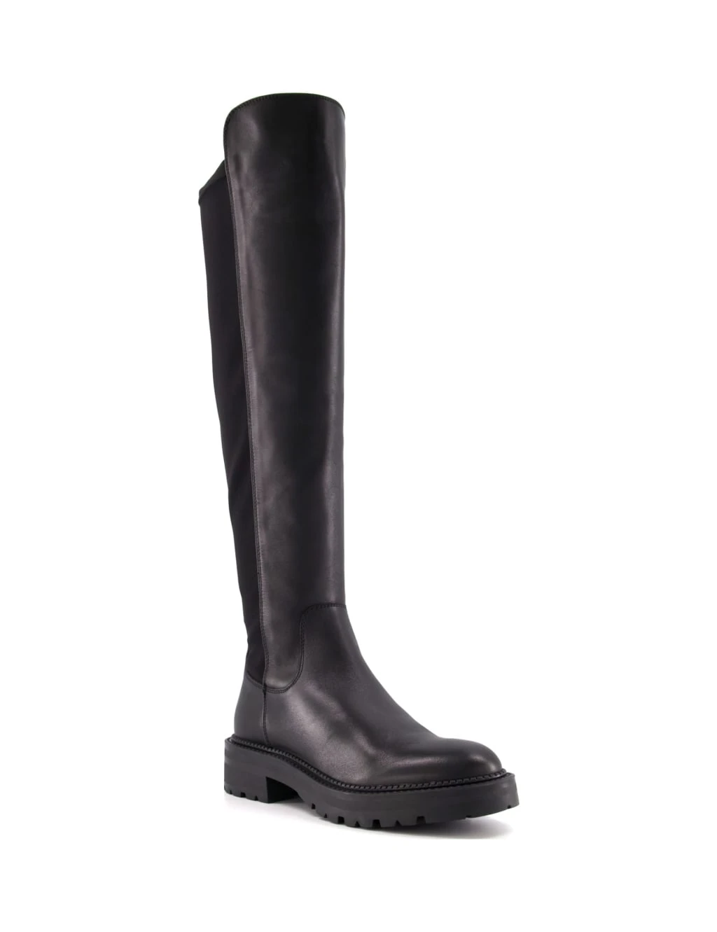 Dune London Leather Cleated Flatform Knee High Boots 2 Dune London Leather Cleated Flatform Knee High Boots - Image 2