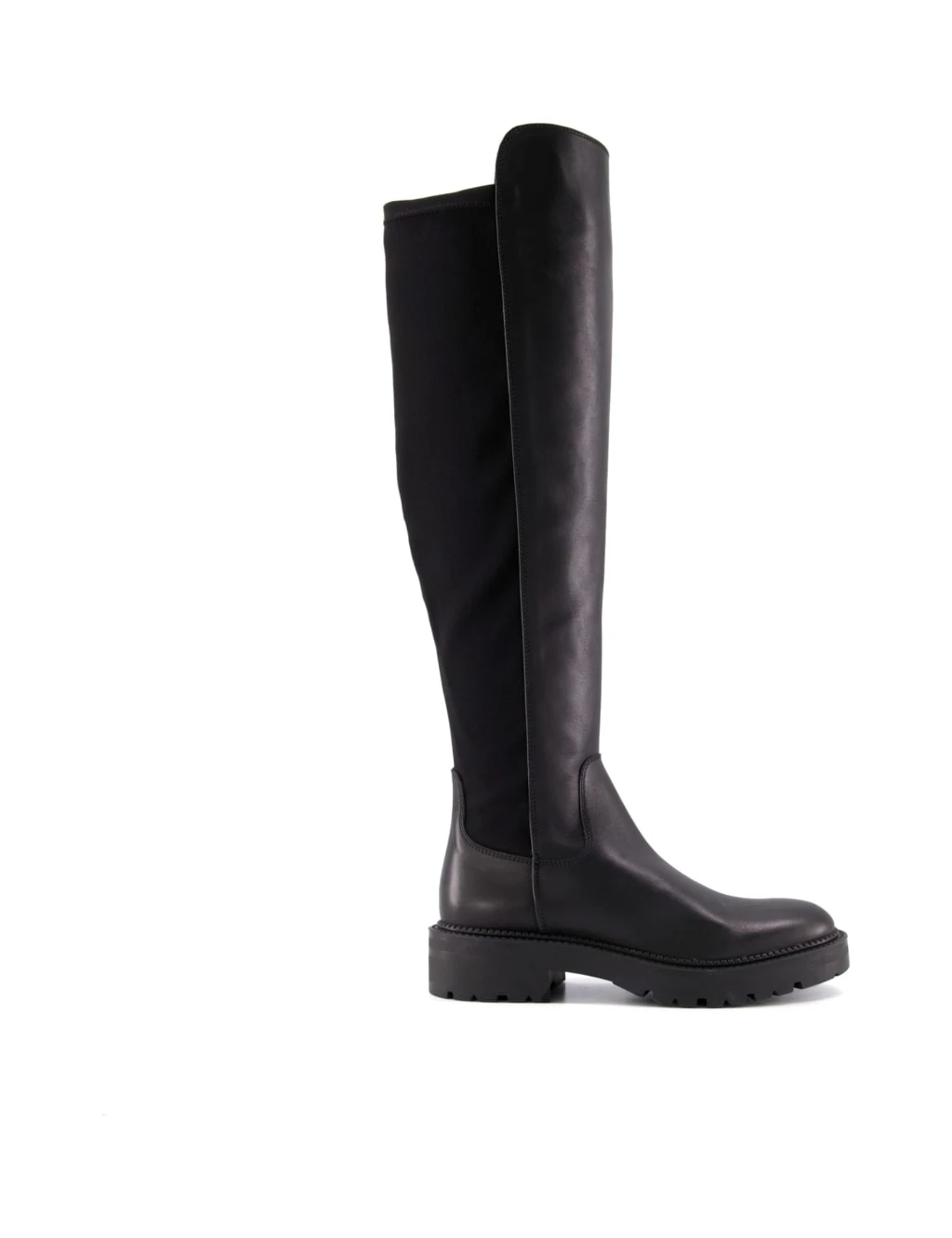 Dune London Leather Cleated Flatform Knee High Boots 1 Dune London Leather Cleated Flatform Knee High Boots