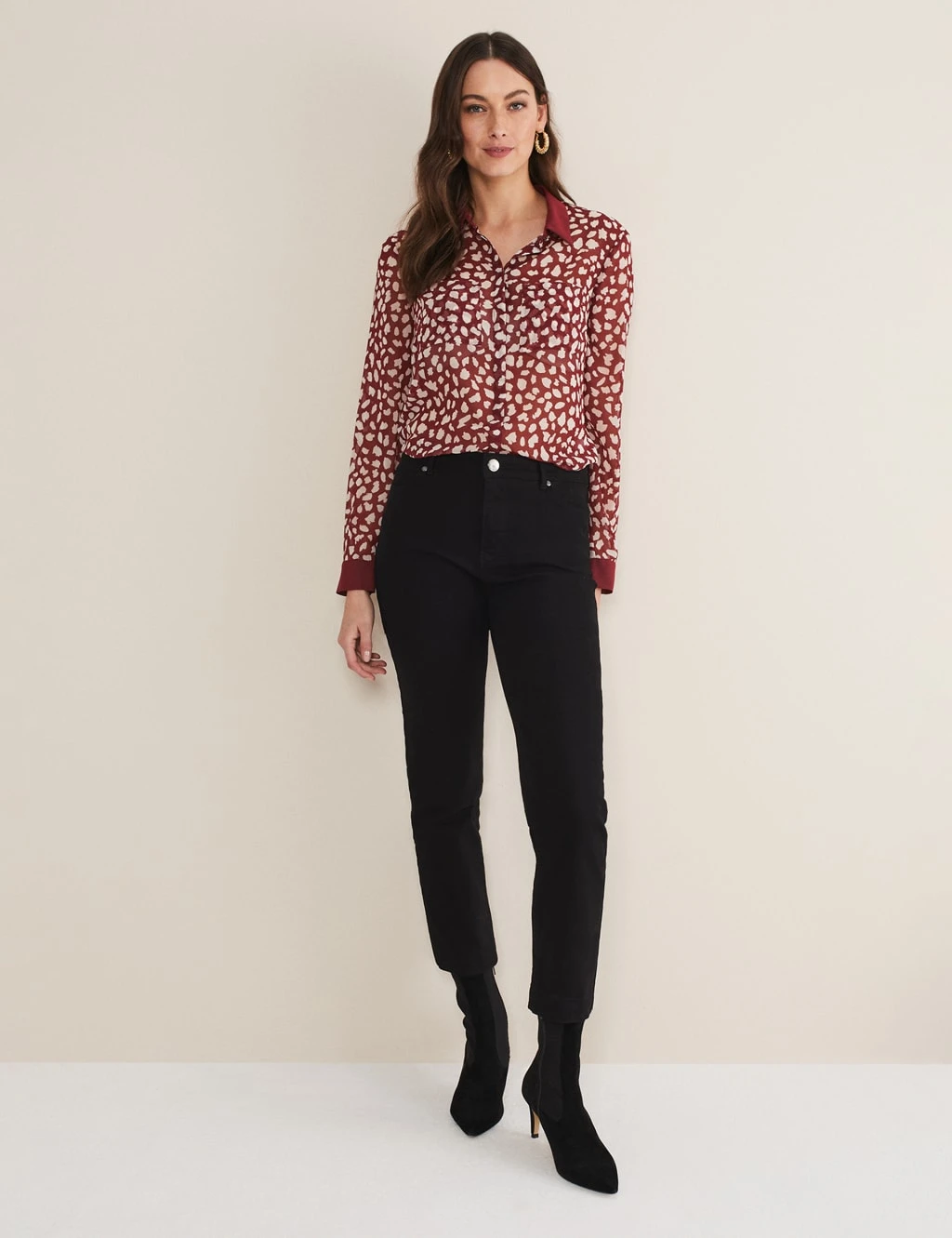 Printed Collared Blouse 5 Printed Collared Blouse - Image 5