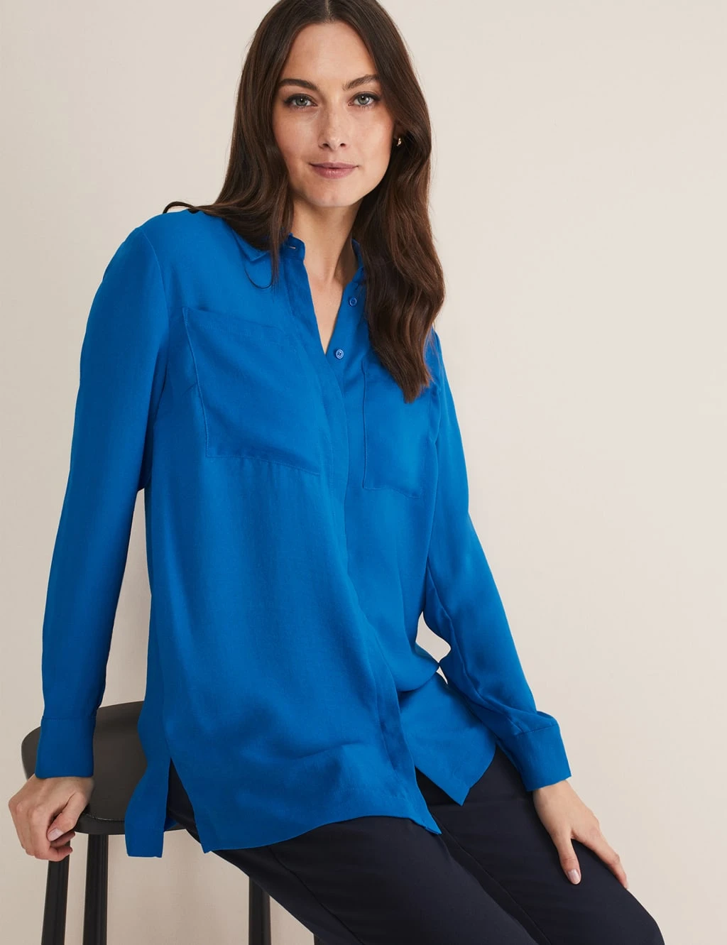 Collared Longline Shirt 1 Collared Longline Shirt