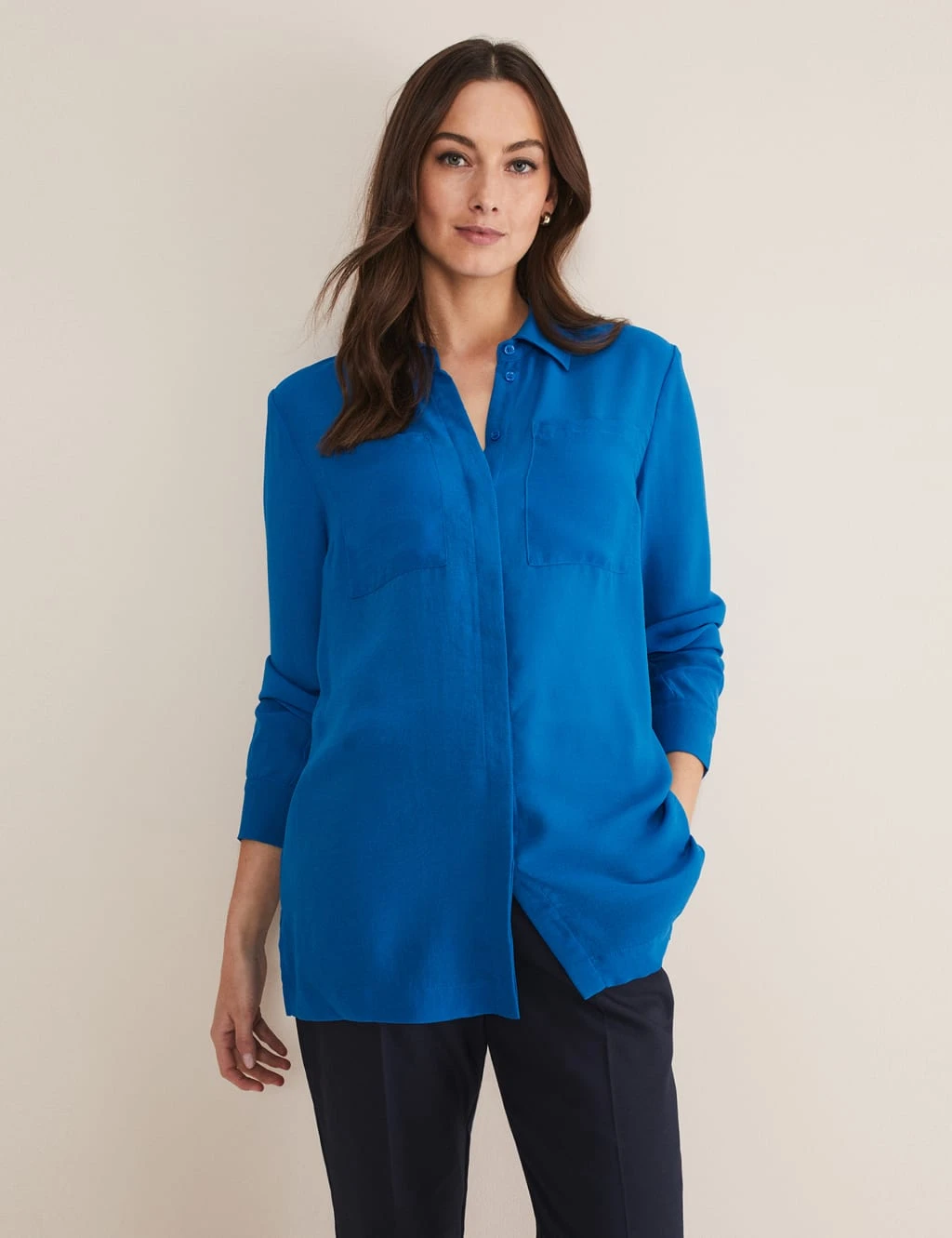 Collared Longline Shirt 4 Collared Longline Shirt - Image 4