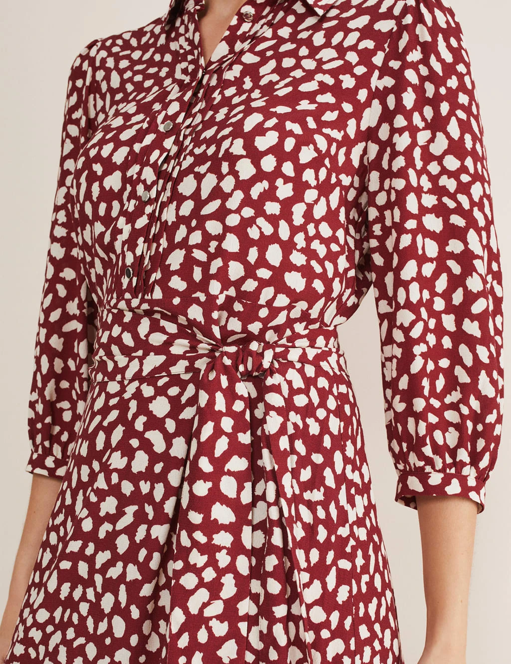 Animal Print Belted Mini Shirt Dress 5 Animal Print Belted Mini Shirt Dress - Image 5