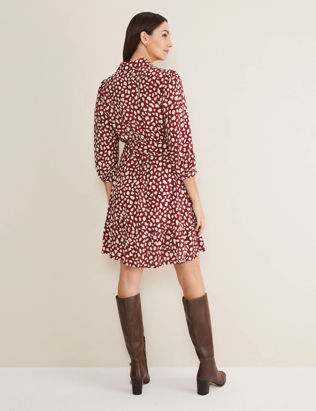 Animal Print Belted Mini Shirt Dress 6 Animal Print Belted Mini Shirt Dress - Image 6