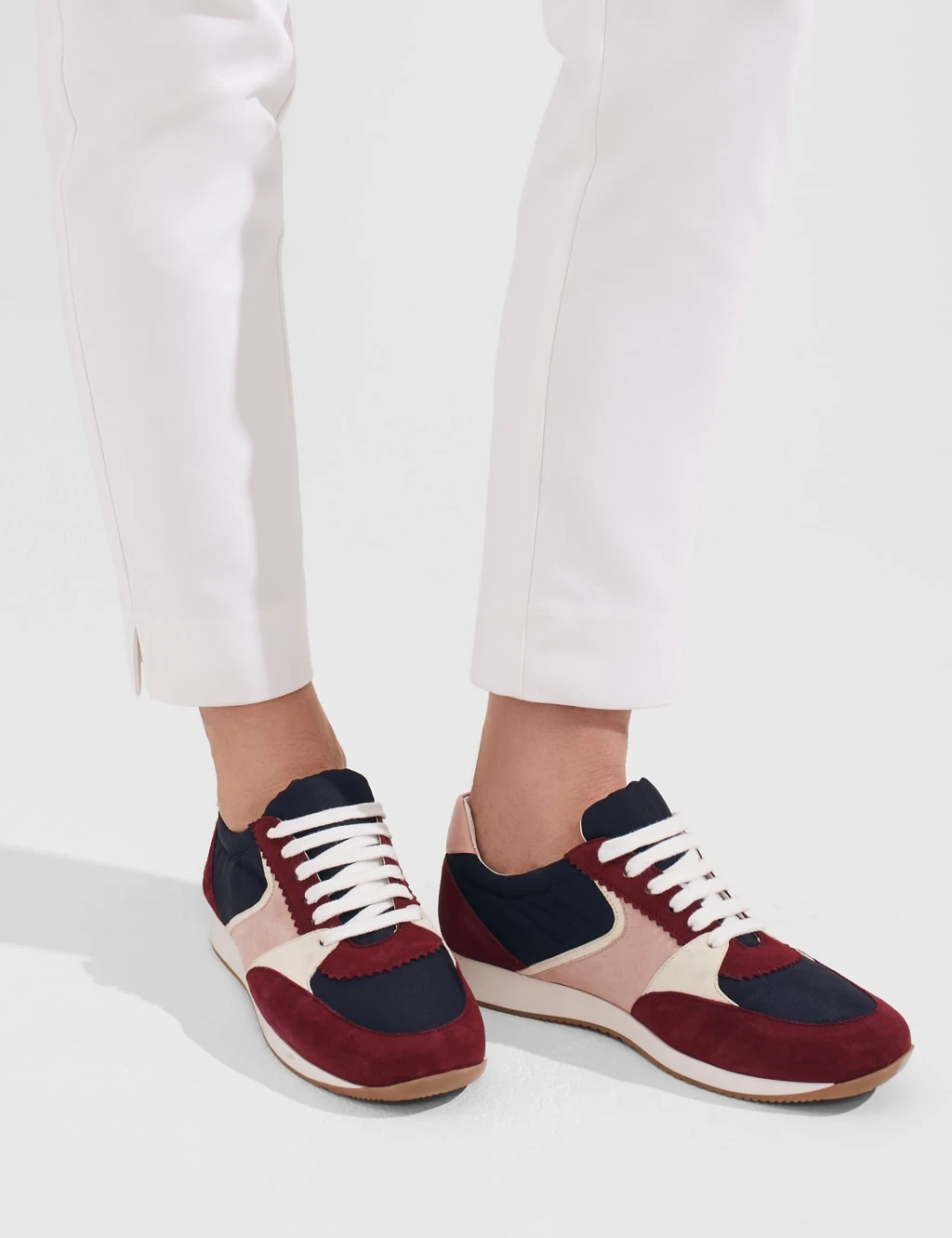 Suede Lace Up Trainers 1 Suede Lace Up Trainers