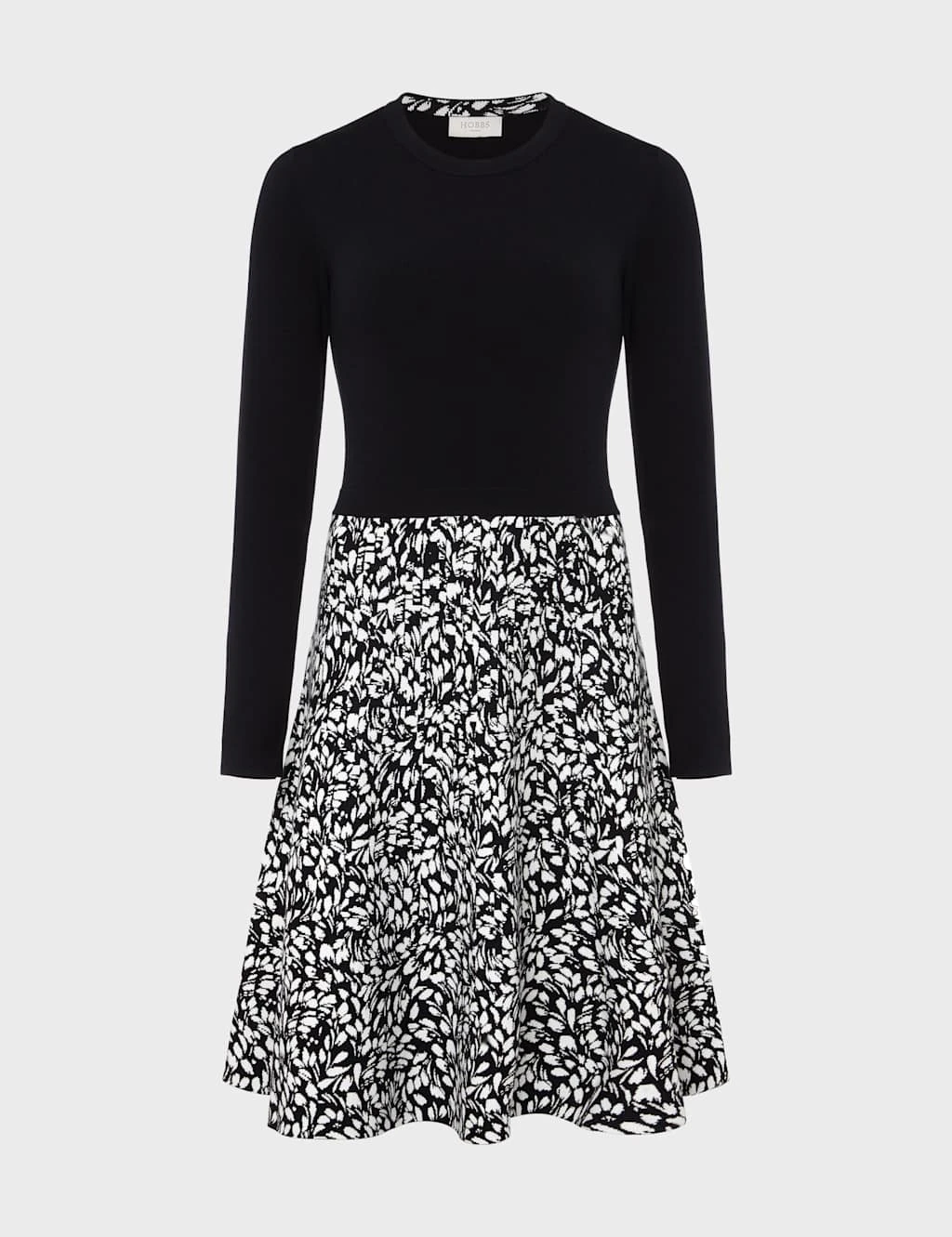 Knitted Knee Length Waisted Dress 2 Knitted Knee Length Waisted Dress - Image 2