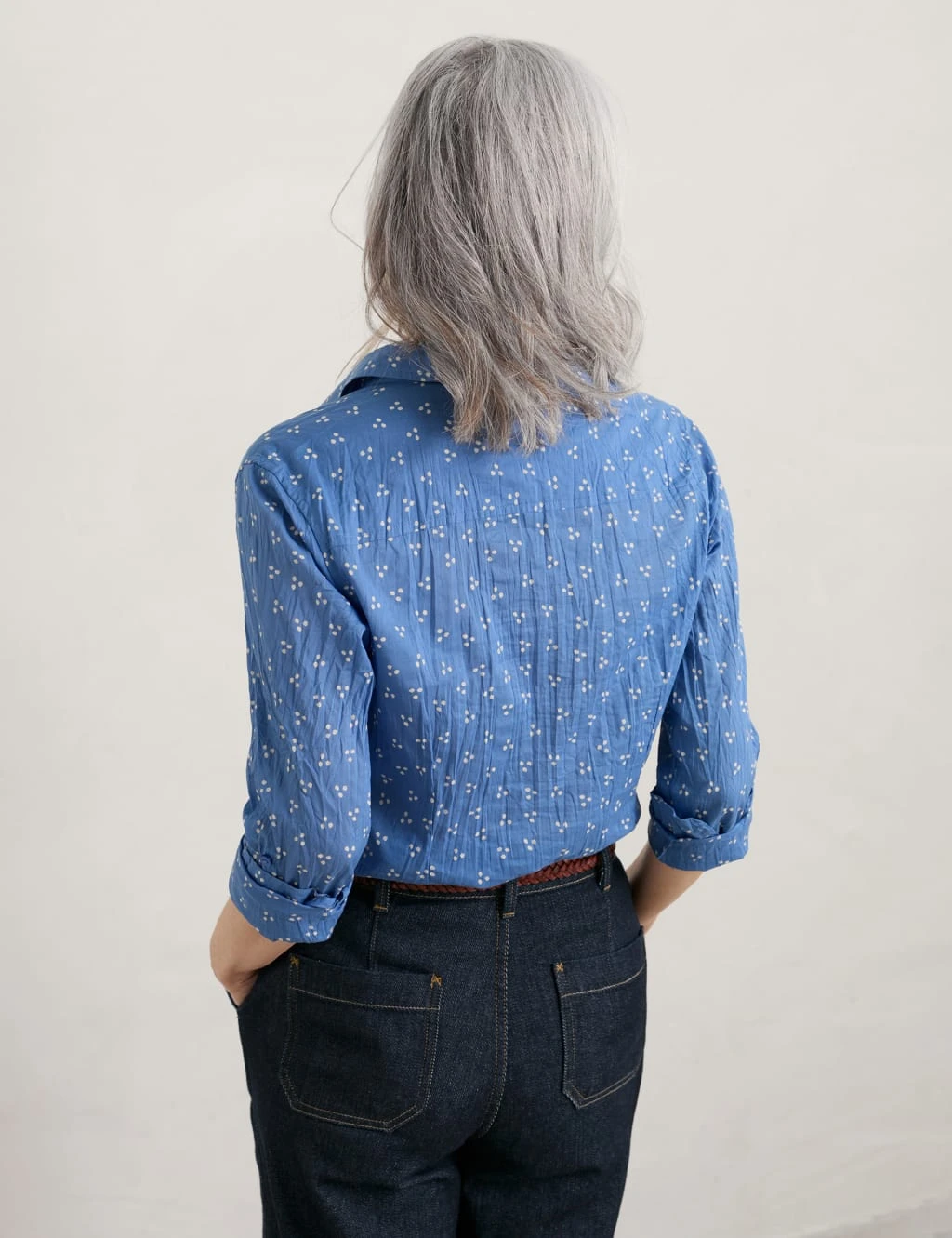 Organic Cotton Polka Dot Collared Shirt 4 Organic Cotton Polka Dot Collared Shirt - Image 4