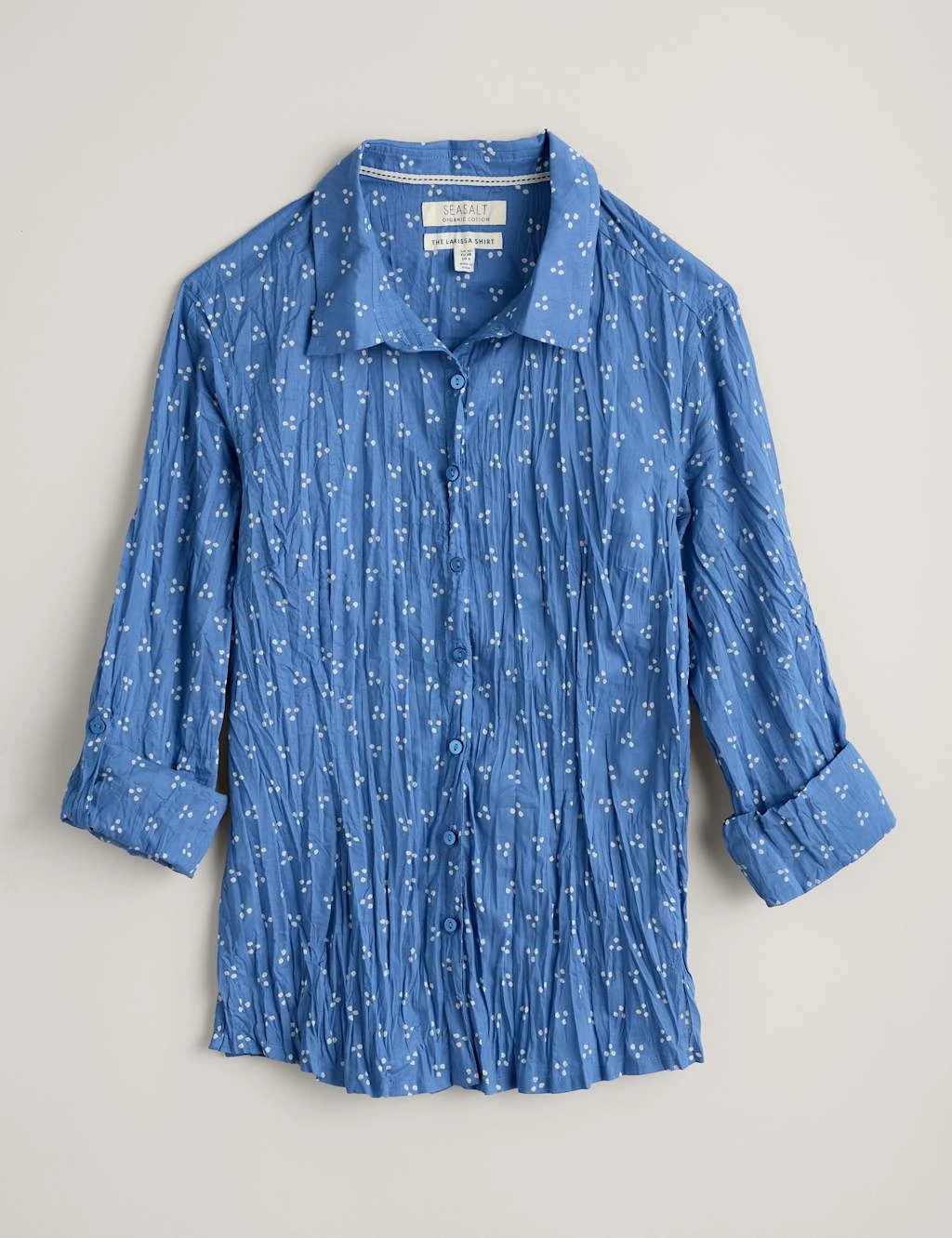 Organic Cotton Polka Dot Collared Shirt 2 Organic Cotton Polka Dot Collared Shirt - Image 2