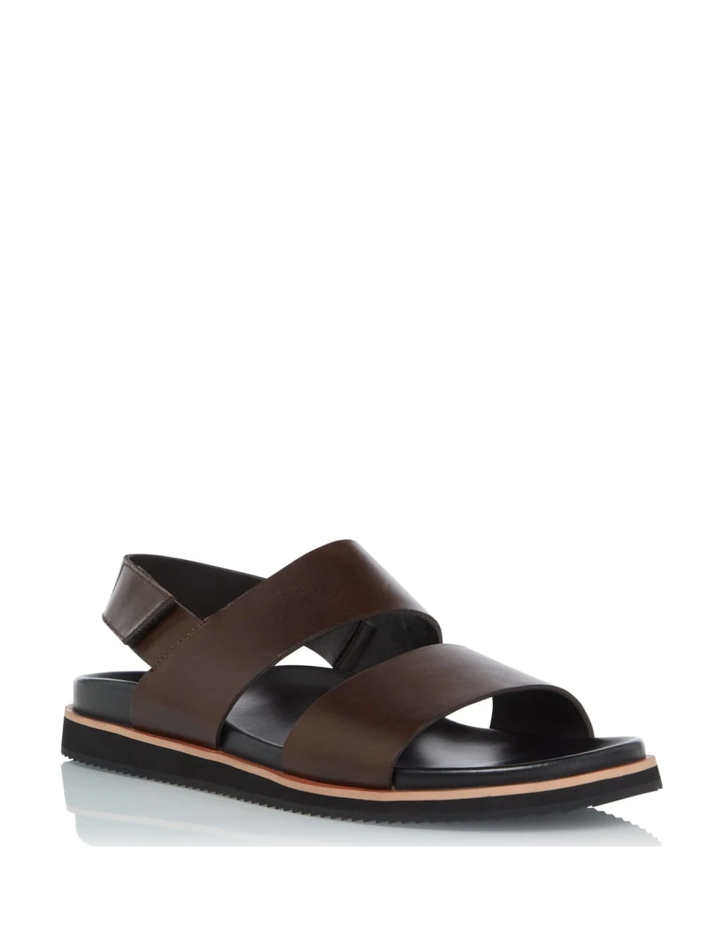 Dune London Leather Riptape Sandals 2 Dune London Leather Riptape Sandals - Image 2