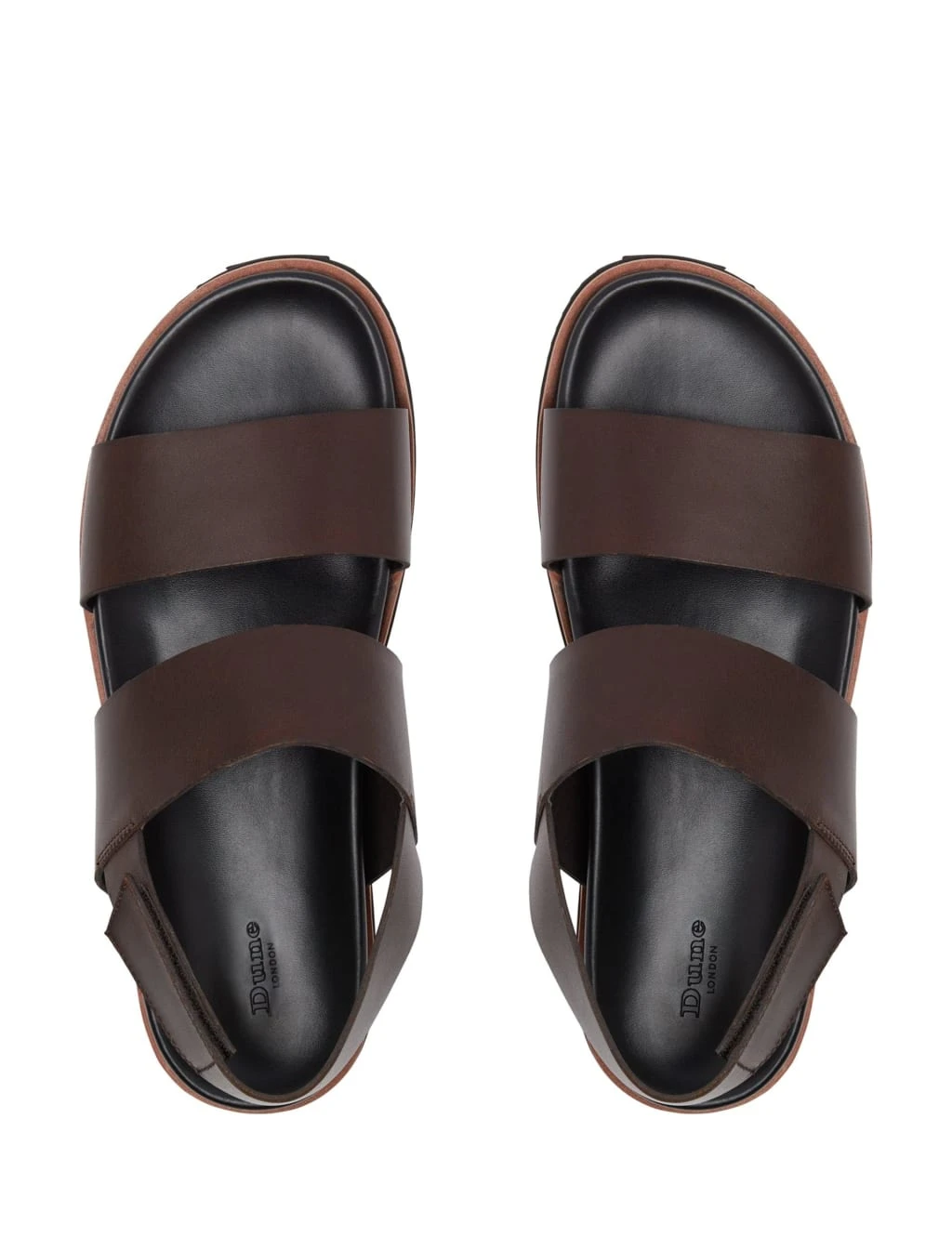 Dune London Leather Riptape Sandals 3 Dune London Leather Riptape Sandals - Image 3