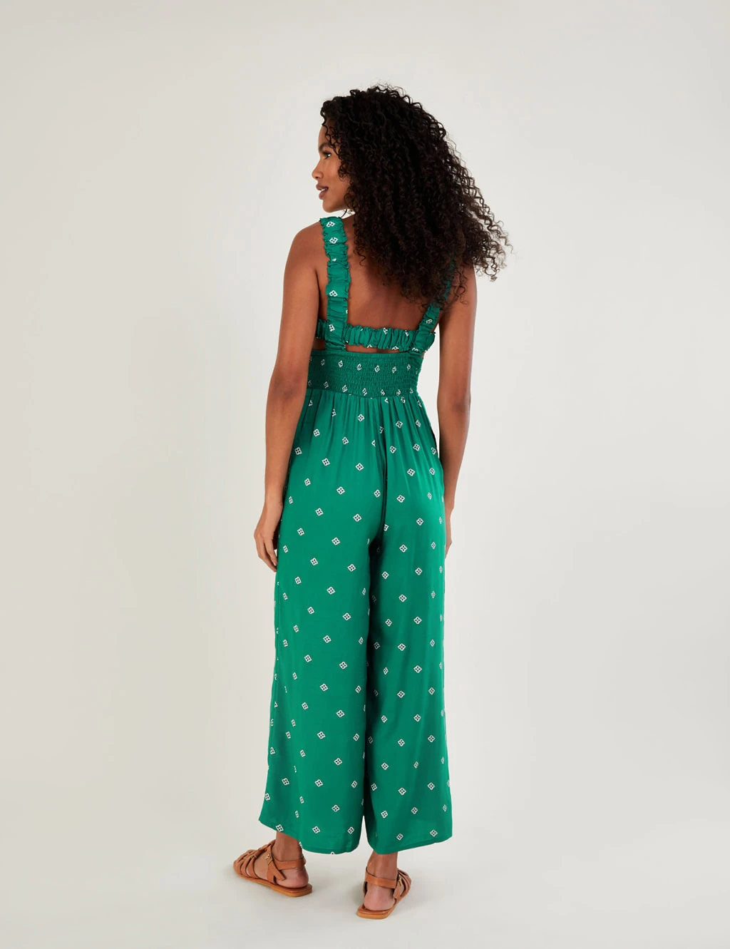 MONSOON Geometric Sleeveless Wide Leg Jumpsuit 4 MONSOON Geometric Sleeveless Wide Leg Jumpsuit - Image 4