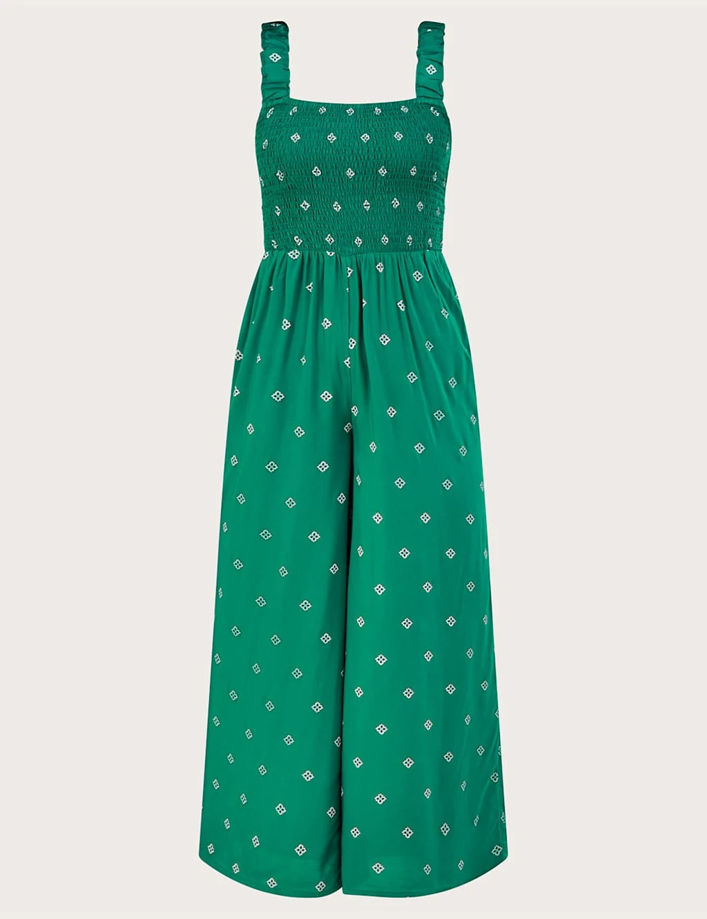 MONSOON Geometric Sleeveless Wide Leg Jumpsuit 2 MONSOON Geometric Sleeveless Wide Leg Jumpsuit - Image 2