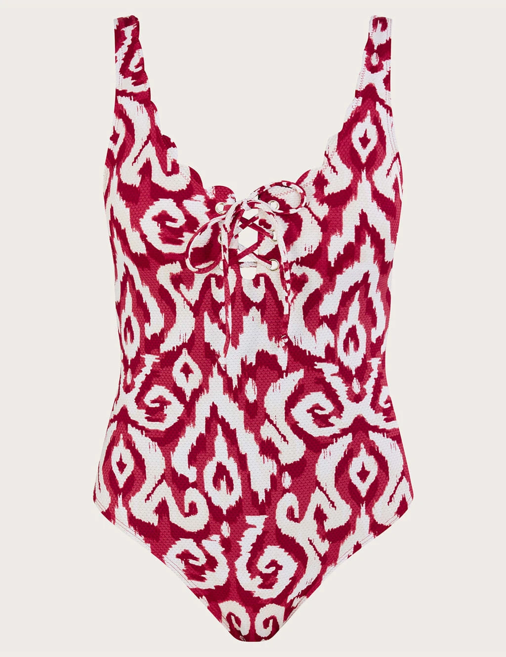 MONSOON Printed Tie Detail Plunge Swimsuit 2 MONSOON Printed Tie Detail Plunge Swimsuit - Image 2