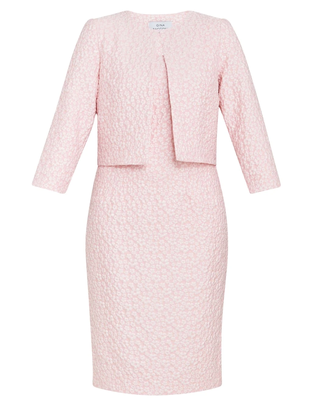 Floral Knee Length Shift Dress With Bolero 2 Floral Knee Length Shift Dress With Bolero - Image 2