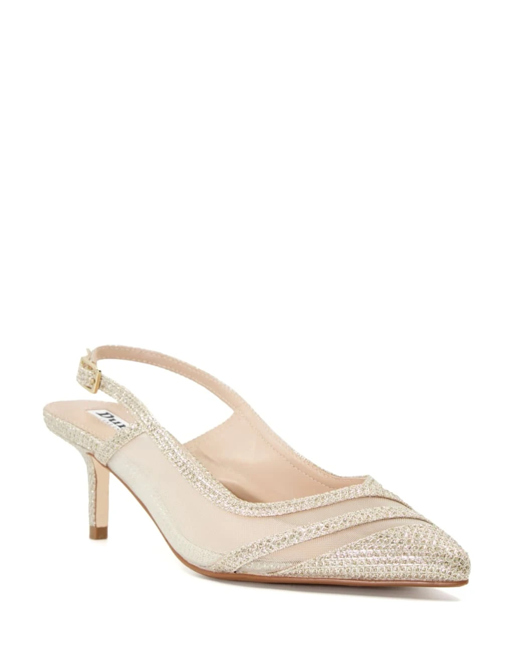 Dune London Sparkle Stiletto Heel Slingback Sandals 2 Dune London Sparkle Stiletto Heel Slingback Sandals - Image 2