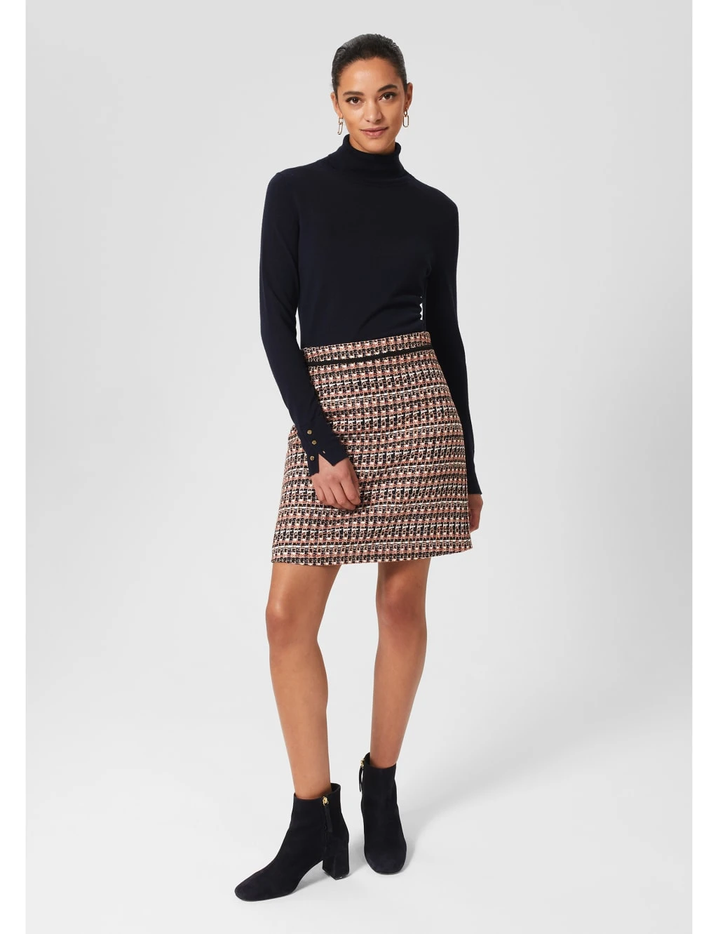 Textured Mini Slip Skirt 1 Textured Mini Slip Skirt