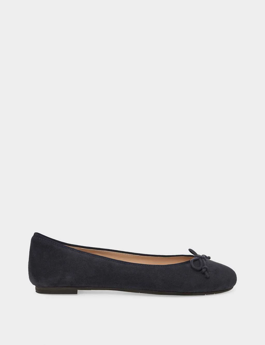 Suede Slip On Flat Ballet Pumps 2 Suede Slip On Flat Ballet Pumps - Image 2